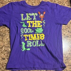 Vibrant Purple Kids Tee with Fun Graphic